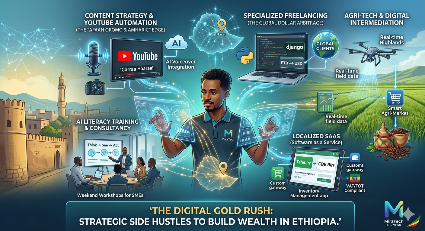 The Digital Gold Rush: Strategic Side Hustles to Build Wealth in Ethiopia