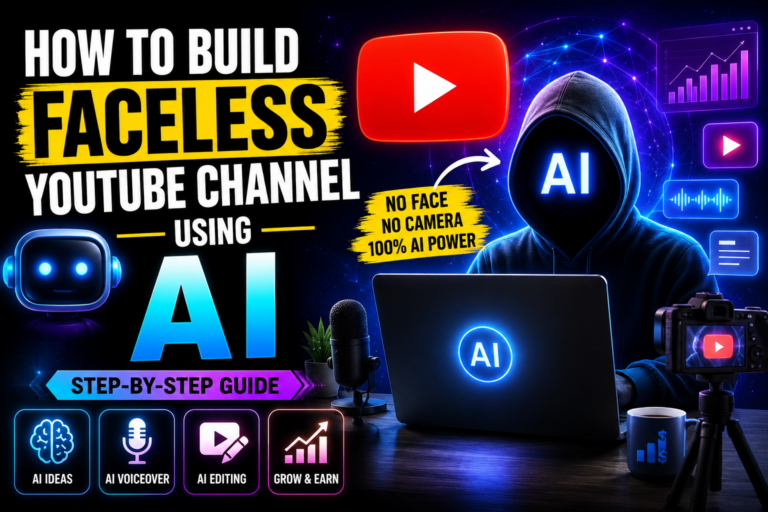faceless YouTube channel setup using AI tools in 2026