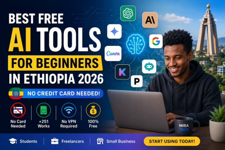 best free AI tools for beginners in Ethiopia 2026 — no credit card needed