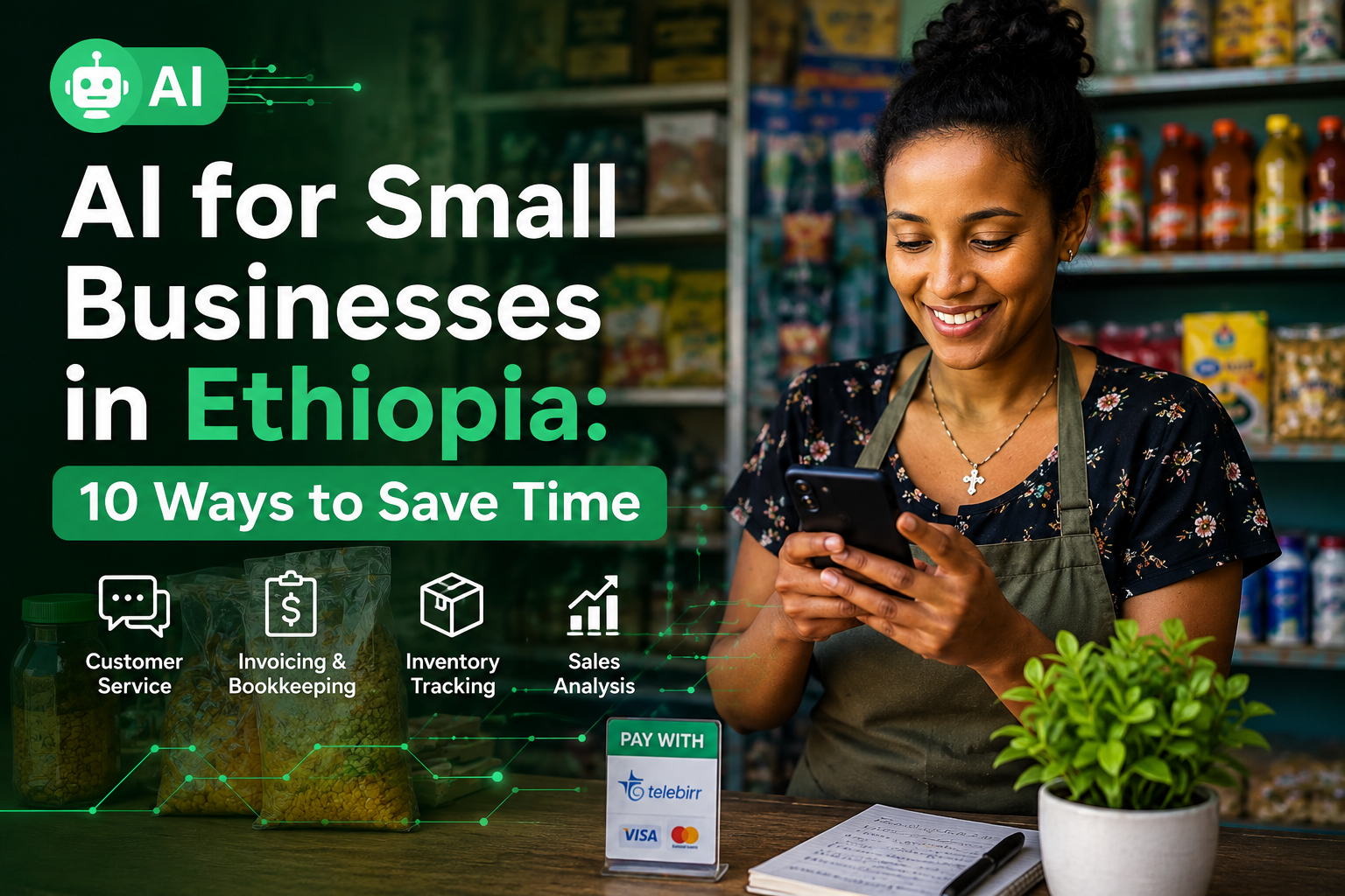 AI for Small Businesses in Ethiopia: 10 Practical Ways to Save Time and Money